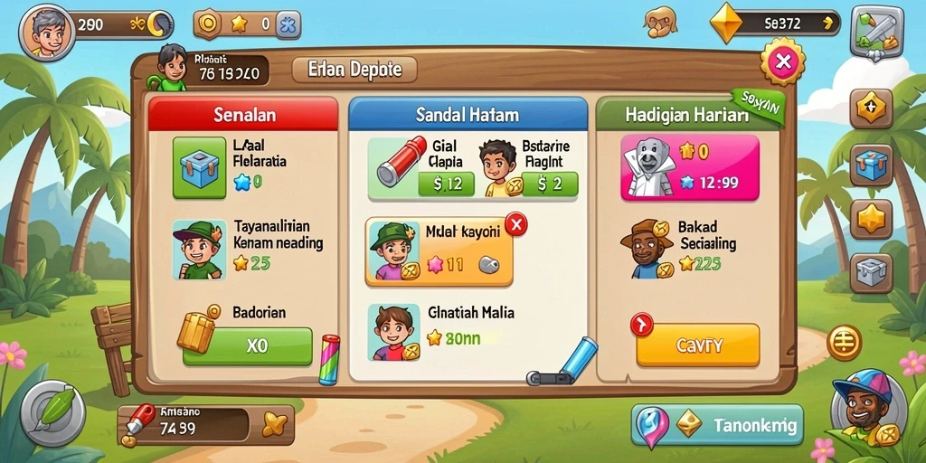 Screenshot karakter baru di 234E.