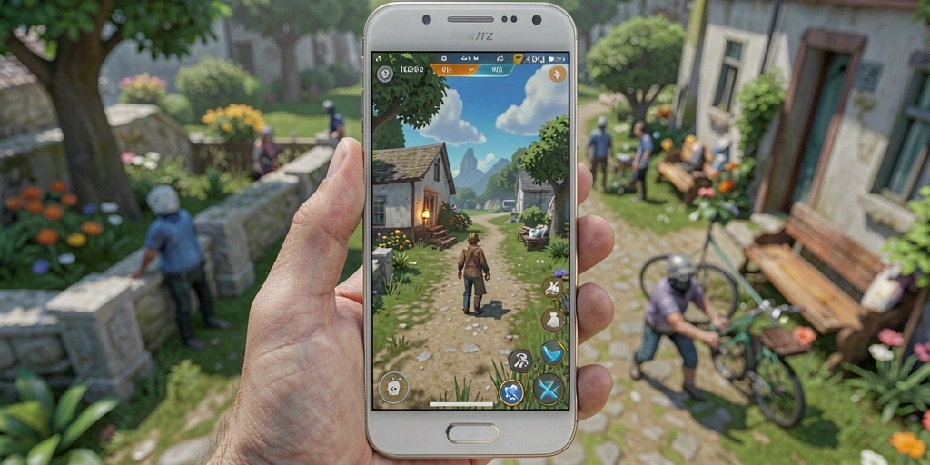Tangkapan layar menyiratkan interaksi sosial dalam komunitas game.